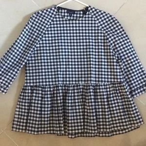 Victoria Beckham Checkered Top